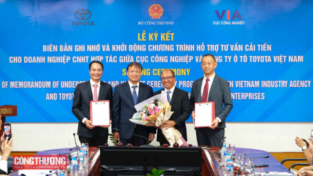 Cục Công nghiệp - Toyota ký MOU về hỗ trợ, tư vấn cải tiến cho doanh nghiệp công nghiệp hỗ trợ
