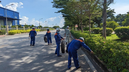Tổng kho Xăng dầu Nhà Bè: Chung tay giữ gìn môi trường Xanh - Sạch - Đẹp