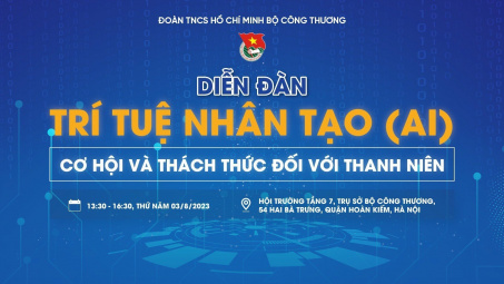 Sắp diễn ra Diễn đàn Trí tuệ nhân tạo: Cơ hội và thách thức đối với thanh niên