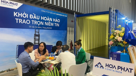 Container Hòa Phát nổi bật tại Triển lãm quốc tế Logistics Việt Nam 2023