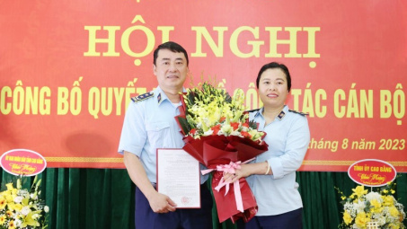 Bổ nhiệm ông Trần Mạnh Hùng giữ chức Cục trưởng Cục Quản lý thị trường tỉnh Cao Bằng