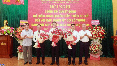 Thí điểm giao quyền cấp trên cơ sở đối với 3 Đảng bộ cơ sở thuộc Đảng bộ Tập đoàn Hóa chất Việt Nam