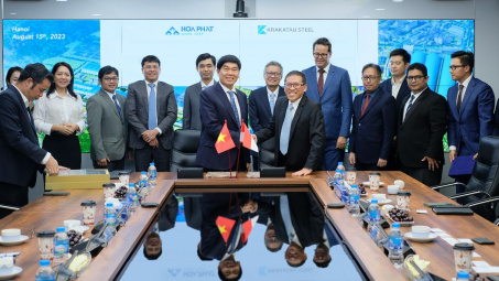 Tập đoàn thép lớn nhất Indonesia thăm và làm việc tại Hòa Phát
