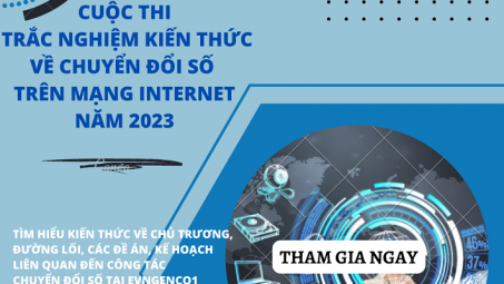 EVNGENCO1 thi "Trắc nghiệm kiến thức về chuyển đổi số trên mạng internet" năm 2023