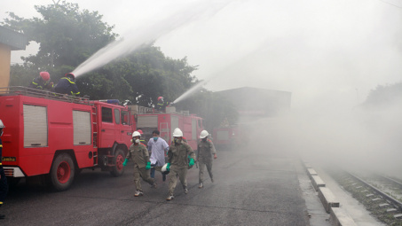 Vinachem: Diễn tập ứng phó sự cố môi trường