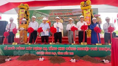 Bến Tre: Rót hơn 3.500 tỷ đồng xây dựng hạ tầng Khu công nghiệp Phú Thuận