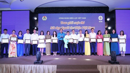 EVNNPT giành giải Nhì toàn đoàn cuộc thi “Nét đẹp người thợ điện Việt Nam”