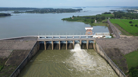 Mực nước hồ thủy điện ngày 29/8: Hồ Trị An xả tràn lần thứ 2 trong năm