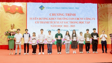 Than Thống Nhất: Dành 279,5 triệu đồng khen thưởng con CBCNV đạt học sinh giỏi