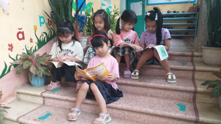 Lan tỏa văn hóa đọc cùng cô trò Trường Mầm non Supe