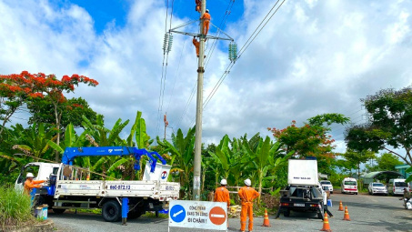 EVNSPC: Chủ động ứng phó, đảm bảo cung cấp điện mùa mưa bão.