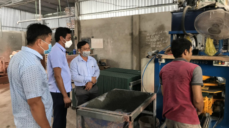 Ứng dụng máy móc thiết bị tiên tiến trong sản xuất gạch không nung tại Trà Vinh