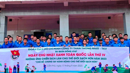 Tuổi trẻ Than Thống Nhất đồng loạt ra quân Ngày Chủ nhật xanh