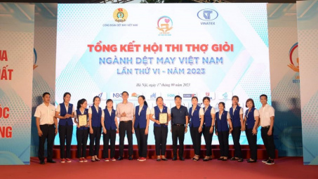 Hội thi thợ giỏi ngành Dệt may lần thứ VI chính thức khép lại