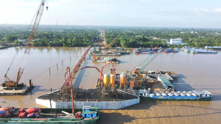 Chính thức điều chỉnh tăng vốn đầu tư Dự án Cầu Rạch Miễu 2