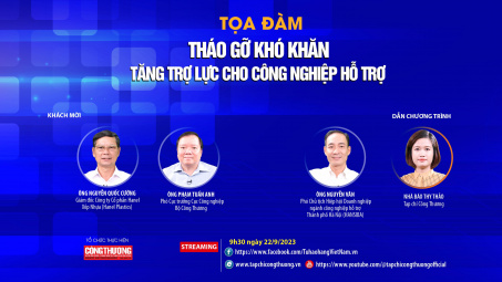 [TRỰC TUYẾN] Tháo gỡ khó khăn, tăng trợ lực cho công nghiệp hỗ trợ