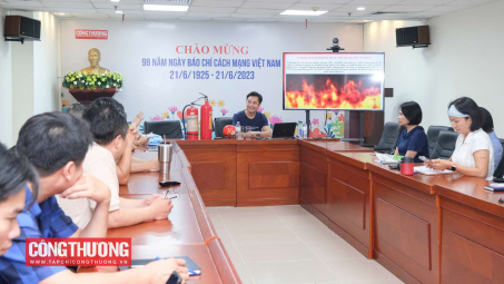 Tạp chí Công Thương tổ chức tập huấn nâng cao kỹ năng phòng cháy chữa cháy