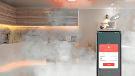 Phòng cháy nổ với bộ cảm biến khói thông minh Rạng Đông