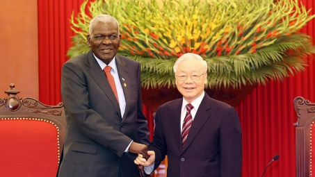 Tổng Bí thư Nguyễn Phú Trọng tiếp Đoàn đại biểu cấp cao Đảng, Nhà nước Cuba