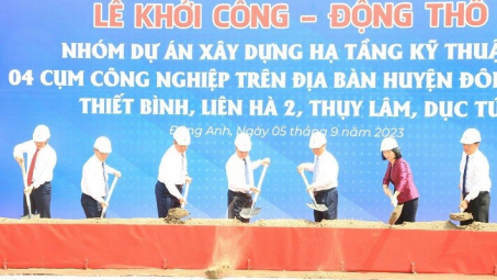 Huyện Đông Anh khởi công, động thổ  4 dự án cụm công nghiệp mới