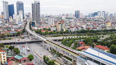 Hà Nội: Tiến độ Dự án đường sắt Nhổn - ga Hà Nội đạt khoảng 77,7%