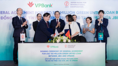 Ngân hàng VPBank nhận hạn mức tín dụng 150 triệu USD từ JBIC tài trợ dự án năng lượng sạch