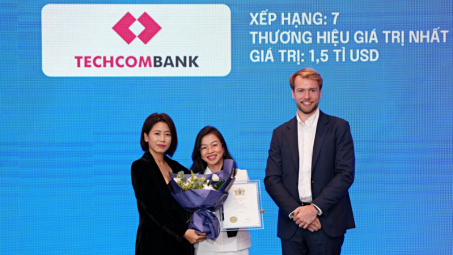 Techcombank - Ngân hàng tư nhân giá trị nhất Việt Nam tiếp tục thăng hạng toàn cầu