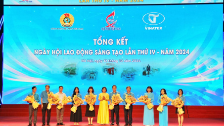 Tổng kết Ngày hội Lao động sáng tạo ngành Dệt May - Tưng bừng Hội diễn văn nghệ khu vực miền Bắc