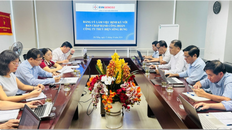 Đảng ủy Công ty Thủy điện Sông Bung làm việc định kỳ với Ban chấp hành Công đoàn