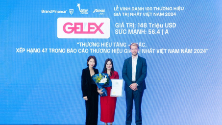Giá trị thương hiệu Tập đoàn GELEX tăng 55%