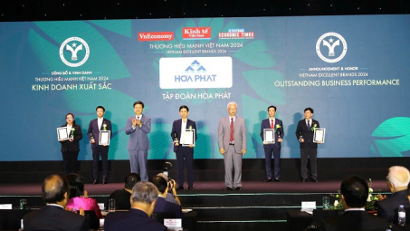 Hòa Phát lọt top 10 Thương hiệu mạnh Việt Nam 2024