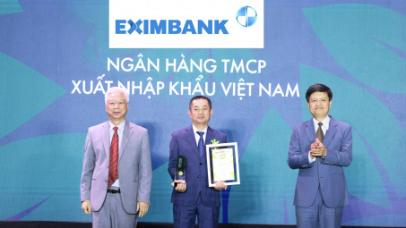 Ngân hàng Eximbank nhận giải thưởng Thương hiệu mạnh Việt Nam 2024
