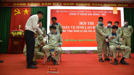 Công ty nhôm Đắk Nông - TKV tổ chức Hội thi an toàn vệ sinh lao động năm 2024