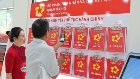 Quận Tây Hồ nỗ lực cải cách hành chính, tạo sự hài lòng cho người dân và doanh nghiệp