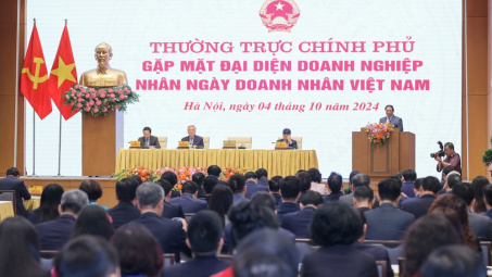 Thường trực Chính phủ gặp mặt các đại diện doanh nghiệp nhân ngày Doanh nhân Việt Nam