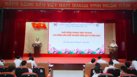 Than Thống Nhất: Phát động thi đua lao động sản xuất 90 ngày đêm - quý IV năm 2024
