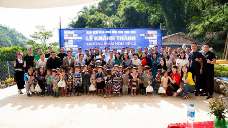 Khánh thành Trường Mầm non Kể Cả - Mang niềm vui mới cho các em nhỏ