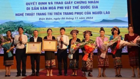 Điện Biên: Nghệ thuật trang trí trang phục dân tộc Lào được công nhận Di sản văn hóa phi vật thể quốc gia