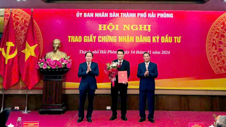 Công ty Cổ phần DAP - VINACHEM nhận giấy chứng nhận đăng ký đầu tư dự án