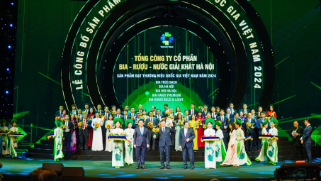 HABECO tự hào được vinh danh Thương hiệu Quốc gia năm 2024 lần thứ 7 liên tiếp
