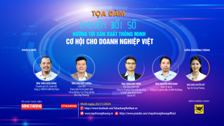 [TOẠ ĐÀM TRỰC TUYẾN] Chuyển đổi số hướng tới sản xuất thông minh: Cơ hội cho doanh nghiệp Việt