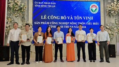 Bình Thuận: Công bố 30 sản phẩm công nghiệp nông thôn tiêu biểu cấp tỉnh năm 2024