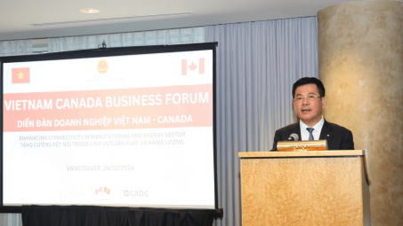 Bộ trưởng Nguyễn Hồng Diên tham dự Diễn đàn doanh nghiệp Việt Nam - Canada