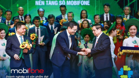 MobiFone nhận giải thưởng Thương hiệu quốc gia Việt Nam 2024 với 5 thương hiệu sản phẩm xuất sắc