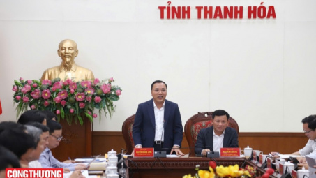 Thứ trưởng Bộ Công Thương Nguyễn Hoàng Long làm việc với tỉnh Thanh Hóa
