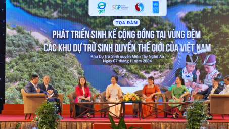 Thúc đẩy sinh kế bền vững cho cộng đồng tại vùng đệm các Khu dự trữ sinh quyển