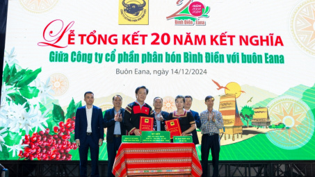 Phân bón Bình Điền: 20 năm hỗ trợ Buôn kết nghĩa nâng cao năng suất cây trồng, xóa đói giảm nghèo