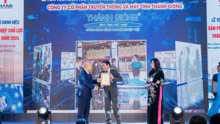 Máy tính Thánh Gióng đạt Sản phẩm công nghiệp chủ lực TP.Hà Nội lần thứ 3 liên tiếp