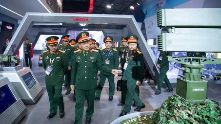 Viettel trình diễn công nghệ hiện đại nhất tại Triển lãm Quốc phòng quốc tế