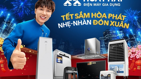 Điện máy Gia dụng Hòa Phát: Đón Tết "Nhẹ-Nhàn-Khỏe" với loạt sản phẩm mới